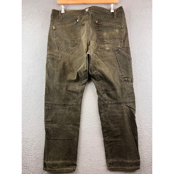 Kuhl The Law Pants Mens 38x32 Duck Canvas Carpenter - Picture 2 of 12
